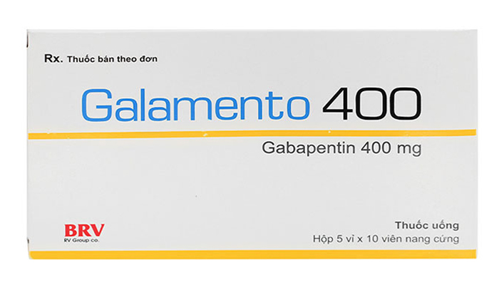 Thuốc Galamento 400mg BRV có chứa hoạt chất Gabapentin