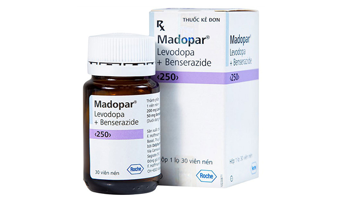 Thuốc Madopar 250 Roche điều trị bệnh Parkinson 30 viên