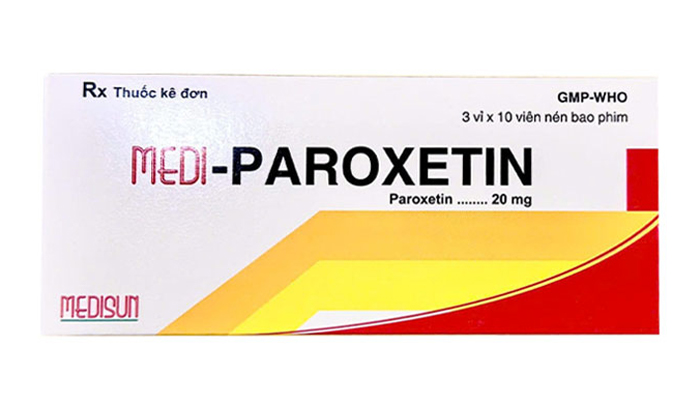Thuốc Medi-Paroxetin 20mg Medisun có chứa hoạt chất Paroxetine