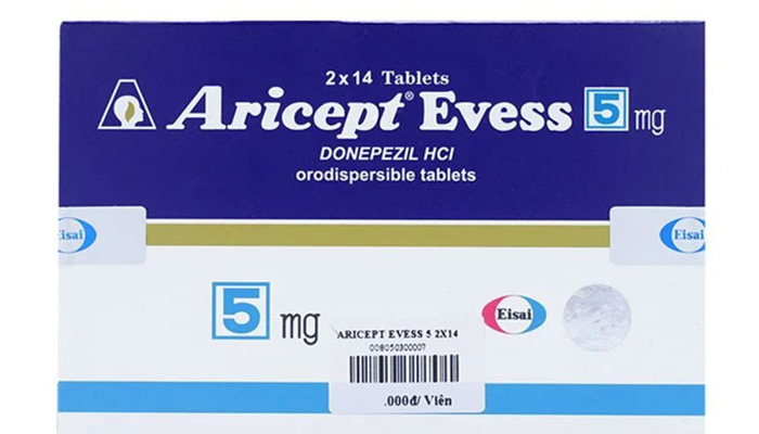 Thuốc Aricept Evess 5mg Eisai điều trị triệu chứng bệnh alzheimer