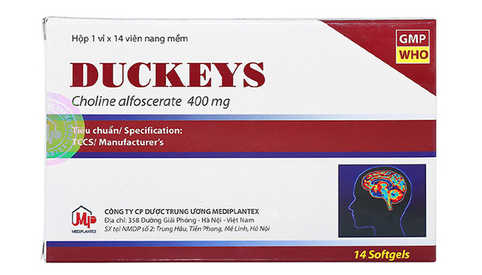 Hoạt chất Cholin alfoscerate có trong thuốc Duckeys Mediplantex