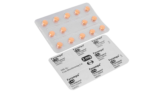 Thuốc Fycompa 2mg Eisai điều trị bổ trợ cơn động kinh
