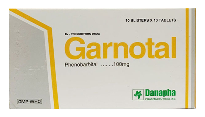 Thuốc Garnotal 100mg chống co giật, an thần