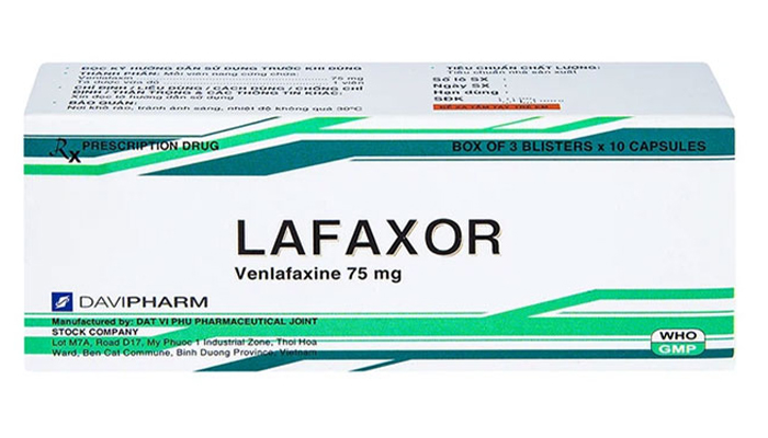Thuốc Lafaxor 75mg DaviPharm chống trầm cảm