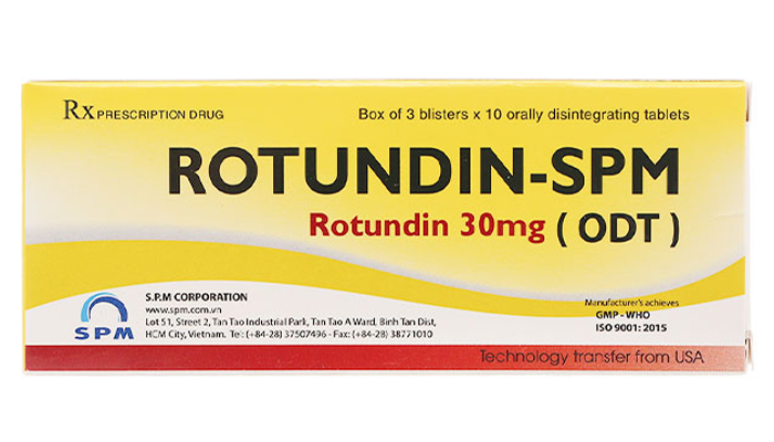 Thuốc Rotundin-SPM 30mg có chứa hợp chất Rotundin