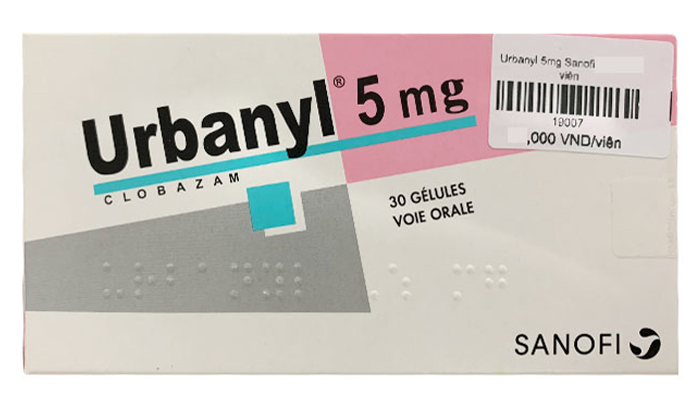 Thuốc Urbanyl 5mg Sanofi có chứa hoạt chất Clobazam