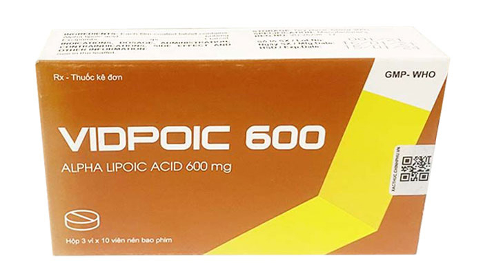 Thuốc Vidpoic 600 Gia Nguyễn điều trị rối loạn cảm giác do bệnh viêm đa dây thần kinh đái tháo đường