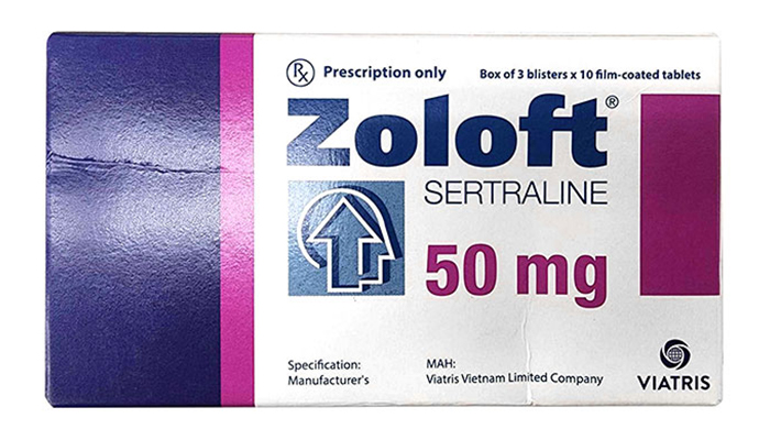 Thuốc Zoloft 50mg Viatris có chứa hoạt chất Sertraline