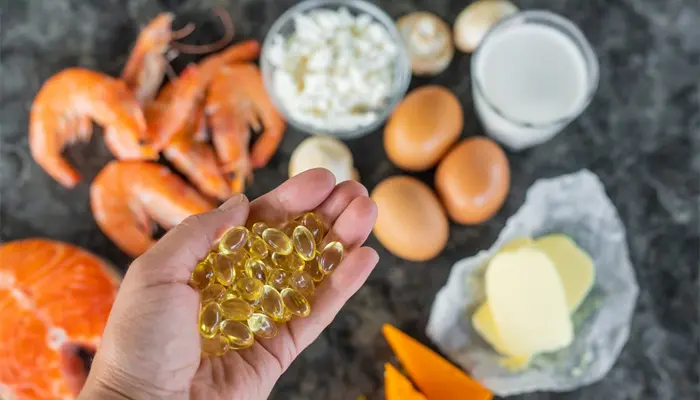 Có thể bổ sung vitamin D chế độ ăn uống hoặc thực phẩm bổ sung 