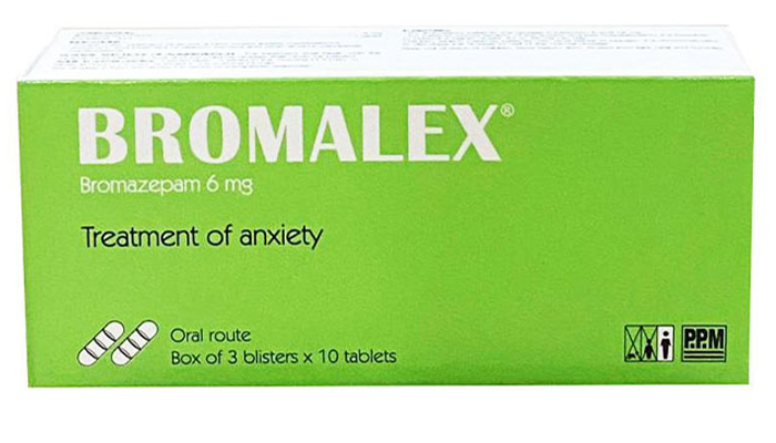Thuốc Bromalex 6mg có chứa hoạt chất Bromazepam