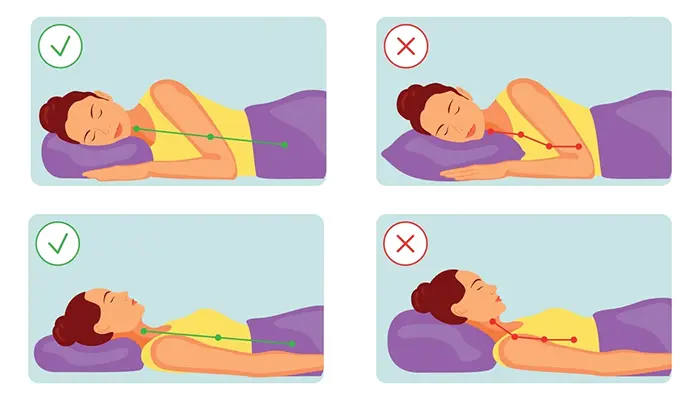 Tư thế ngủ tốt là nằm nghiêng, ngửa