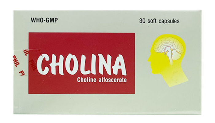 Hoạt chất Choline alfoscerate có trong thuốc Cholina Phil