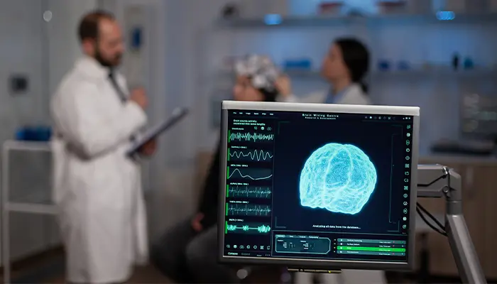 Điện não đồ sẽ ghi nhận những biến đổi sóng não ở người trầm cảm 