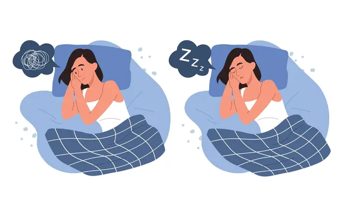 Ngủ hay bị tỉnh giấc giữa đêm là tình trạng giấc ngủ bị gián đoạn 