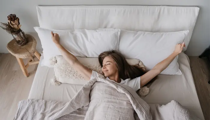 Hãy tạo môi trường ngủ thoáng mát, yên tĩnh để ngủ ngon hơn, giảm nói mớ khi ngủ