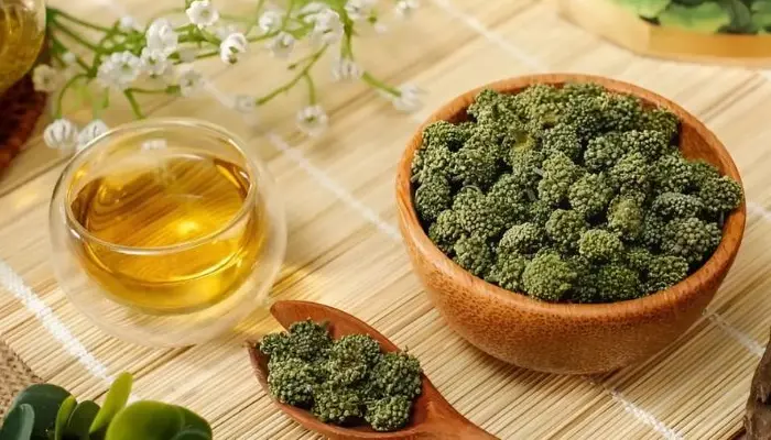 Cách dùng nụ hoa tam thất là pha trà uống nước