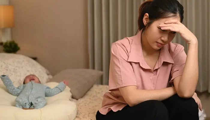 Dấu hiệu trầm cảm sau sinh lo âu , mệt mỏi kéo dài