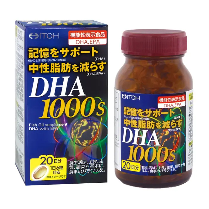 DHA 1000s Itohkampo giúp bổ não 120 viên DHA 1000s Itohkampo giúp bổ não 120 viên