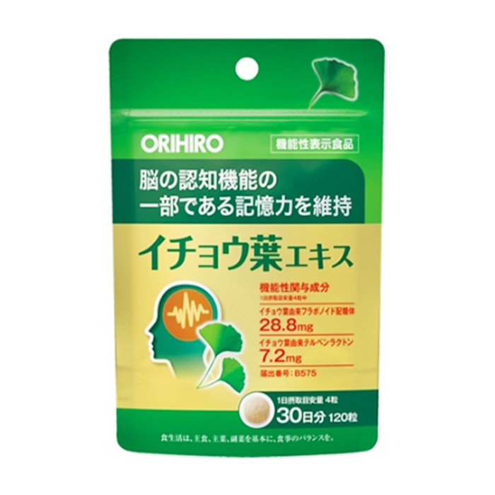 Ginkgo Biloba Orihiro 120 viên Ginkgo Biloba Orihiro 120 viên