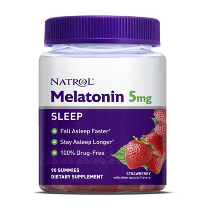 Natrol Gummies Melatonin 5mg giúp ngủ ngon 90 viên  Natrol Gummies Melatonin 5mg giúp ngủ ngon 90 viên
