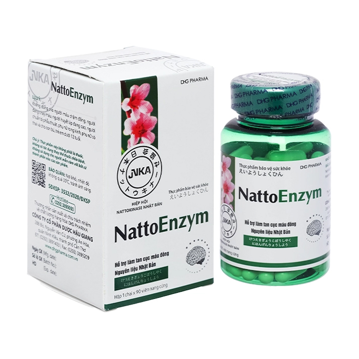 NattoEnzym DHG Pharma tăng tuần hoàn máu 90 viên NattoEnzym DHG Pharma tăng tuần hoàn máu 90 viên