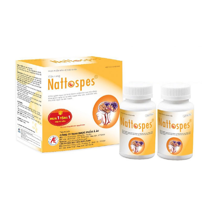 Nattospes Á Âu hỗ trợ lưu thông máu 180 viên Nattospes Á Âu hỗ trợ lưu thông máu 180 viên