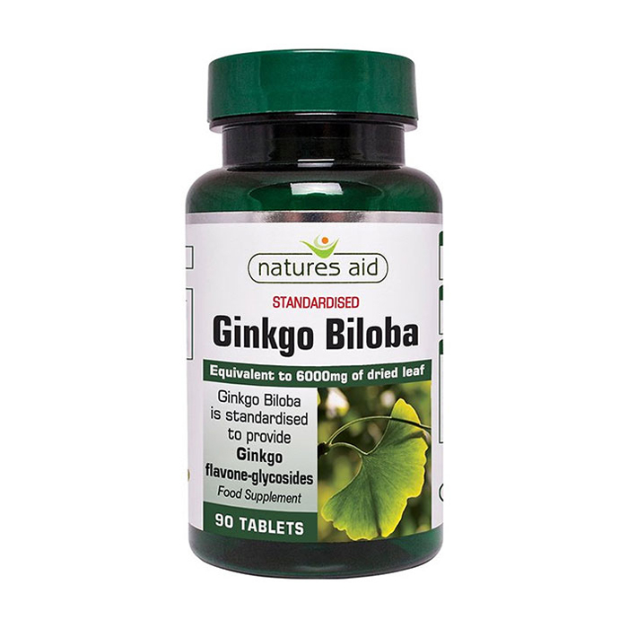 Natures Aid Ginkgo Biloba 6000mg hỗ trợ tuần hoàn máu não 90 viên Natures Aid Ginkgo Biloba 6000mg hỗ trợ tuần hoàn máu não 90 viên