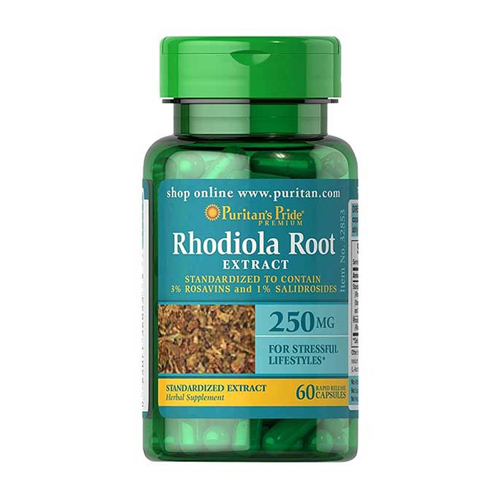 Rhodiola Root Extract 250mg Puritan's Pride giúp giảm căng thẳng 60 viên Rhodiola Root Extract 250mg Puritan's Pride giúp giảm căng thẳng 60 viên