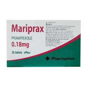 Thuốc Mariprax 0.18mg Pharmathen điều trị triệu chứng của bệnh Parkinson 30 viên