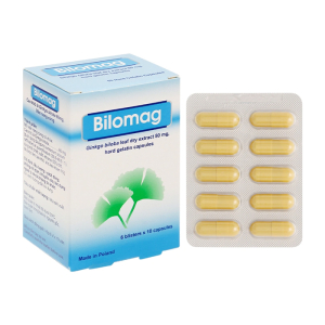 Bilomag 80mg Natur Produkt Pharma điều trị suy tuần hoàn não, giảm chú ý tập trung 60 viên