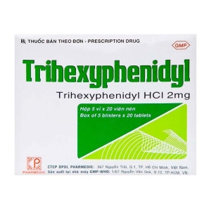 Trihexyphenidyl Pharmedic điều trị phụ trợ hội chứng Parkinson 100 viên