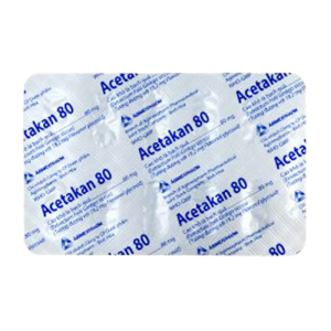 Acetakan 80 Agimexpharm điều trị triệu chứng tuần hoàn não 60 viên