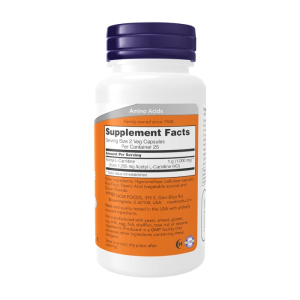 Acetyl-L-Carnitine 500mg Now Foods hỗ trợ vận chuyển chất béo 50 viên