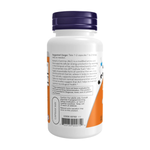 Acetyl-L-Carnitine 500mg Now Foods hỗ trợ vận chuyển chất béo 50 viên