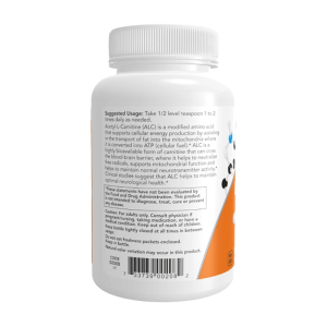Acetyl-L-Carnitine Pure Powder Now Foods giúp vận chuyển chất béo 85g