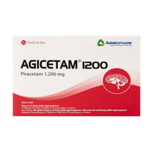 Agicetam 1200 Agimexpharm điều trị chóng mặt, suy giảm trí nhớ 30 viên