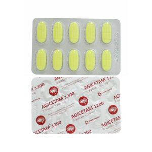 Agicetam 1200mg Agimexpharm điều trị chứng chóng mặt, giảm trí nhớ 100 viên