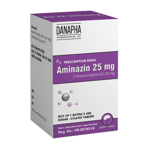 Aminazin 25mg Danapha điều trị tâm thần phân liệt 500 viên