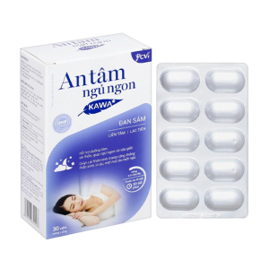 An Tâm Ngủ Ngon Kawa hỗ trợ ngủ ngon, cải thiện giấc ngủ 30 viên
