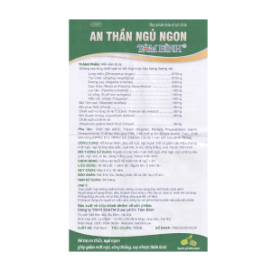 An Thần Ngủ Ngon Tâm Bình hỗ trợ an thần, giúp dễ ngủ, ngủ ngon 20 viên