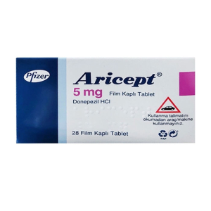 Aricept 5mg Pfizer điều trị triệu chứng sa sút trí tuệ 28 viên
