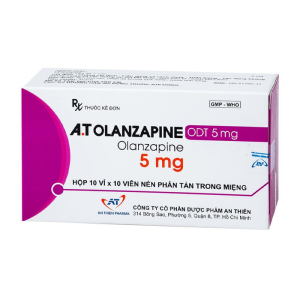 A.T Olanzapine ODT 5mg điều trị bệnh tâm thần phân liệt 100 viên