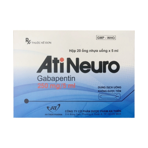 AtiNeuro 250mg/5ml An Thiên điều trị động kinh cục bộ 20 ống