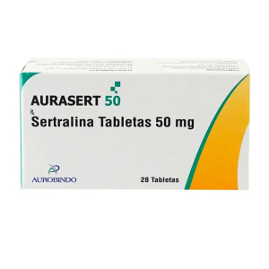 Aurasert 50mg Aurobindo điều trị trầm cảm, rối loạn lo âu 28 viên