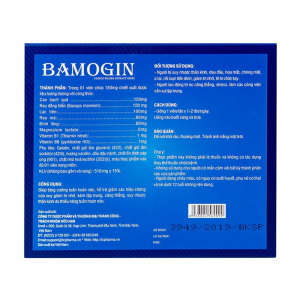 Bamogin Thành Công tăng cường tuần hoàn não, cải thiện trí nhớ 