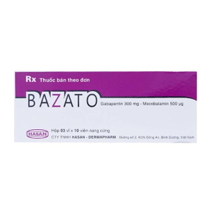 Bazato 300mg Hasan điều trị các triệu chứng đau thần kinh 30 viên