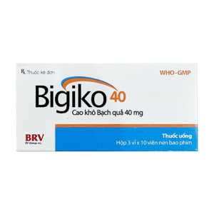 Bigiko 40mg BRV điều trị thiểu năng tuần hoàn não 30 viên