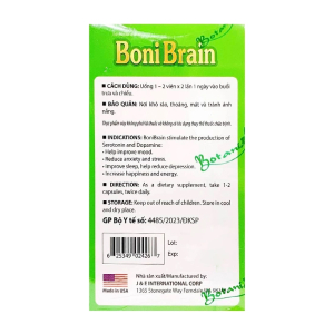 BoniBrain Botania cải thiện giấc ngủ, giảm căng thẳng 30 viên BoniBrain Botania cải thiện giấc ngủ, giảm căng thẳng 30 viên