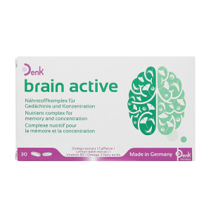 Brain Active Denk Hỗ trợ cải thiện chứng suy giảm trí nhớ 60 Viên