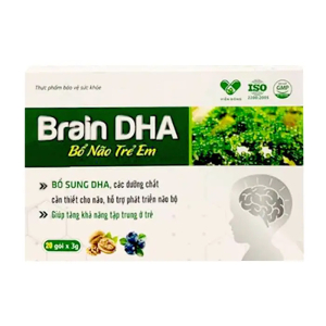 Brain DHA ISO giúp bổ não trẻ em 20 gói x 3g 